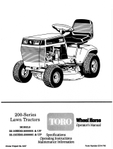Toro 210-H Tractor Manuale utente