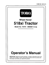 Toro 518xi Garden Tractor Manuale utente