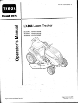 Toro LX466 Lawn Tractor Manuale utente