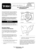 Toro Recycler Kit, 48cm Side Discharge Mower Manuale utente