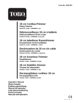 Toro 18cm Cordless Trimmer Manuale utente
