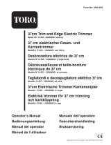 Toro 37cm Trim and Edge Electric Trimmer Manuale utente