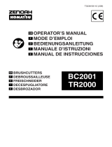 Zenoah Brush Cutter BC2001 Manuale utente
