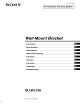 Sony TV Mount SU-WL100 Manuale utente