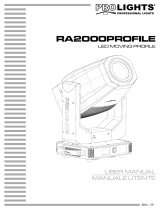 ProLights RA2000PROFILE Manuale utente