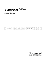 Focusrite Clarett 8Pre Guida utente