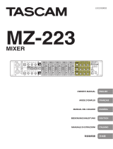 Tascam MZ-223 Manuale del proprietario