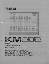 Yamaha KM802 Manuale del proprietario