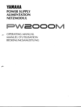 Yamaha PW2000M Manuale del proprietario