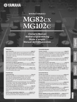 Yamaha mg 82 cx live mixer met 8 kanalen Manuale del proprietario