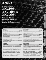 Yamaha mg166c 16 kanaals mengpaneel Manuale del proprietario