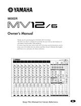 Yamaha MV6 Manuale utente