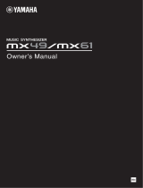 Yamaha MX61 Manuale del proprietario