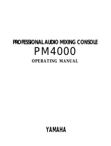 Yamaha PM4000 Manuale utente