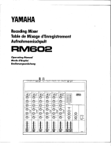 Yamaha RM602 Manuale utente