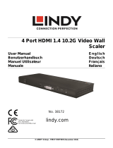 Lindy 4 Port HDMI 1.4 10.2G Video Wall Scaler Manuale utente
