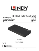 Lindy HDMI 4 Port Multi-View Switch Manuale utente