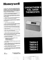Honeywell T8602A-C Manuale utente