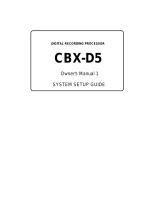 Yamaha CBX-D5 Manuale del proprietario