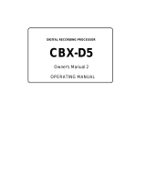 Yamaha CBX-D5 Manuale utente
