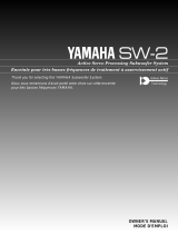 Yamaha SW-2 Manuale utente