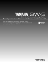 Yamaha SW-3 Manuale utente