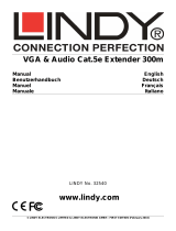 Lindy 300m Cat.5e VGA & Audio Extender Manuale utente