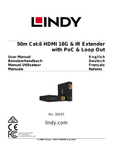 Lindy 50m Cat.6 HDMI 18G & IR Extender Manuale utente