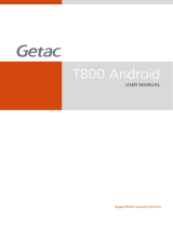 Getac T800 Android(52621222XXXX) Manuale utente