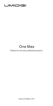 UMI One max Manuale del proprietario