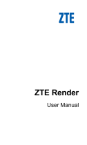 ZTE Render US Cellular Manuale utente