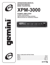 Gemini Stereo Amplifier XPM-3000 Manuale utente