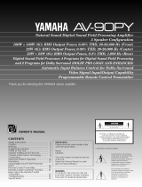 Yamaha AV-90PY Manuale utente