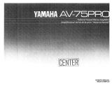 Yamaha AV-75PRO Manuale del proprietario