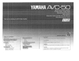 Yamaha AVC-50 Manuale del proprietario