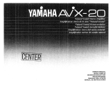 Yamaha AVX-20 Manuale del proprietario