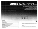 Yamaha AVX-500RS Manuale del proprietario