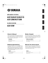 Yamaha AX-10 Manuale utente