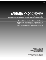 Yamaha AX-392 Manuale utente