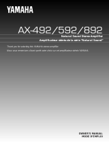 Yamaha AX-492, AX-592, AX-892 Manuale utente
