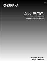 Yamaha AX-596 Manuale utente