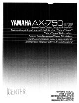 Yamaha AX-750RS Manuale del proprietario