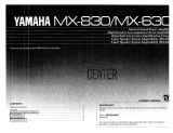 Yamaha MX-830 Manuale del proprietario