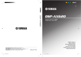 Yamaha DSP-AX620 Manuale utente