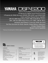 Yamaha DSP-E200 Manuale del proprietario