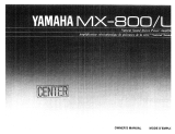 Yamaha MX-800/L Manuale del proprietario