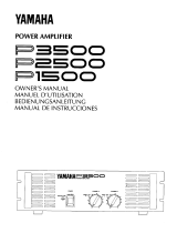 Yamaha P2500 Manuale del proprietario