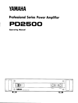 Yamaha PD2500 Manuale del proprietario