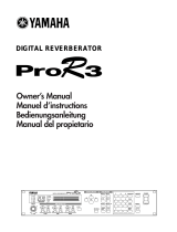 Yamaha ProR3 Manuale utente