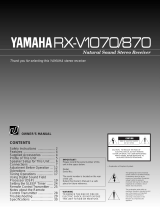 Yamaha RX-V1070 Manuale utente